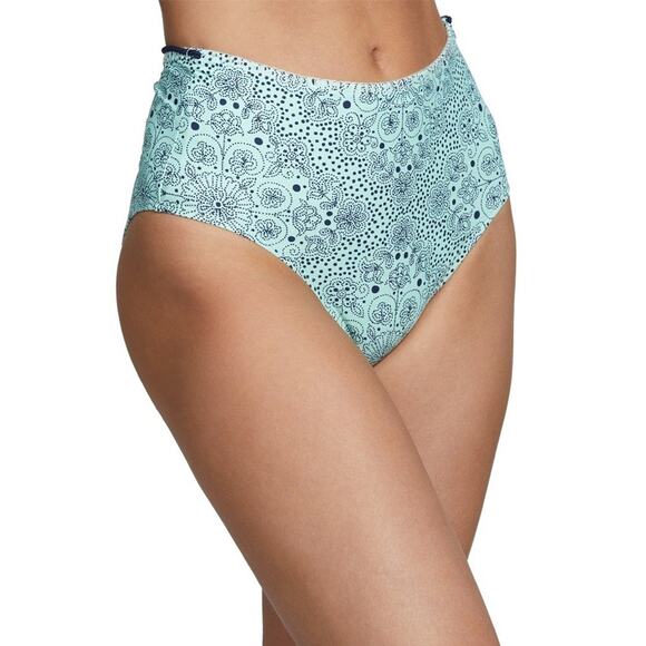 Anne Cole Mykonos Medallion High-Waist Bikini Bottoms-XS - Picture 1 of 3